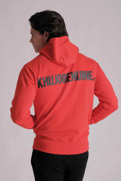 SPN0141 - Ultra Soft Essential Stretch Interlock Side Pocket Hoodie - Red