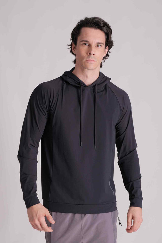 SPN0239 - Lightweight Stretch Training Hoodie - Black