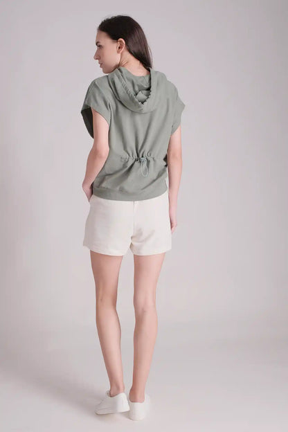 SPWN0268 - Women's Essential Back Toggle Hoodie - Sage