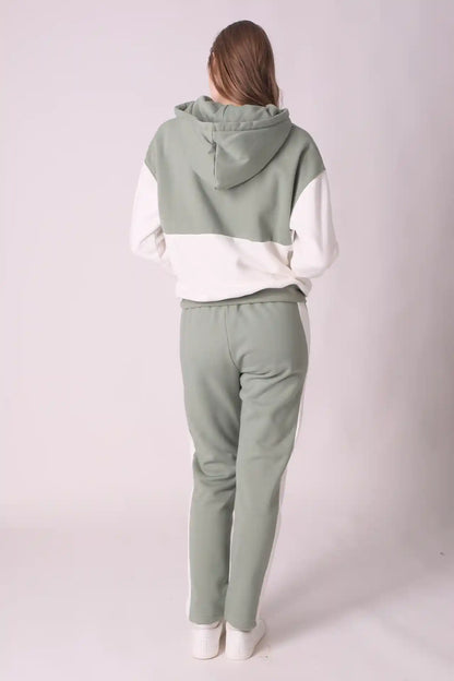 SPWN0275 - Women's Essential Colour Block Hoodie - Jade