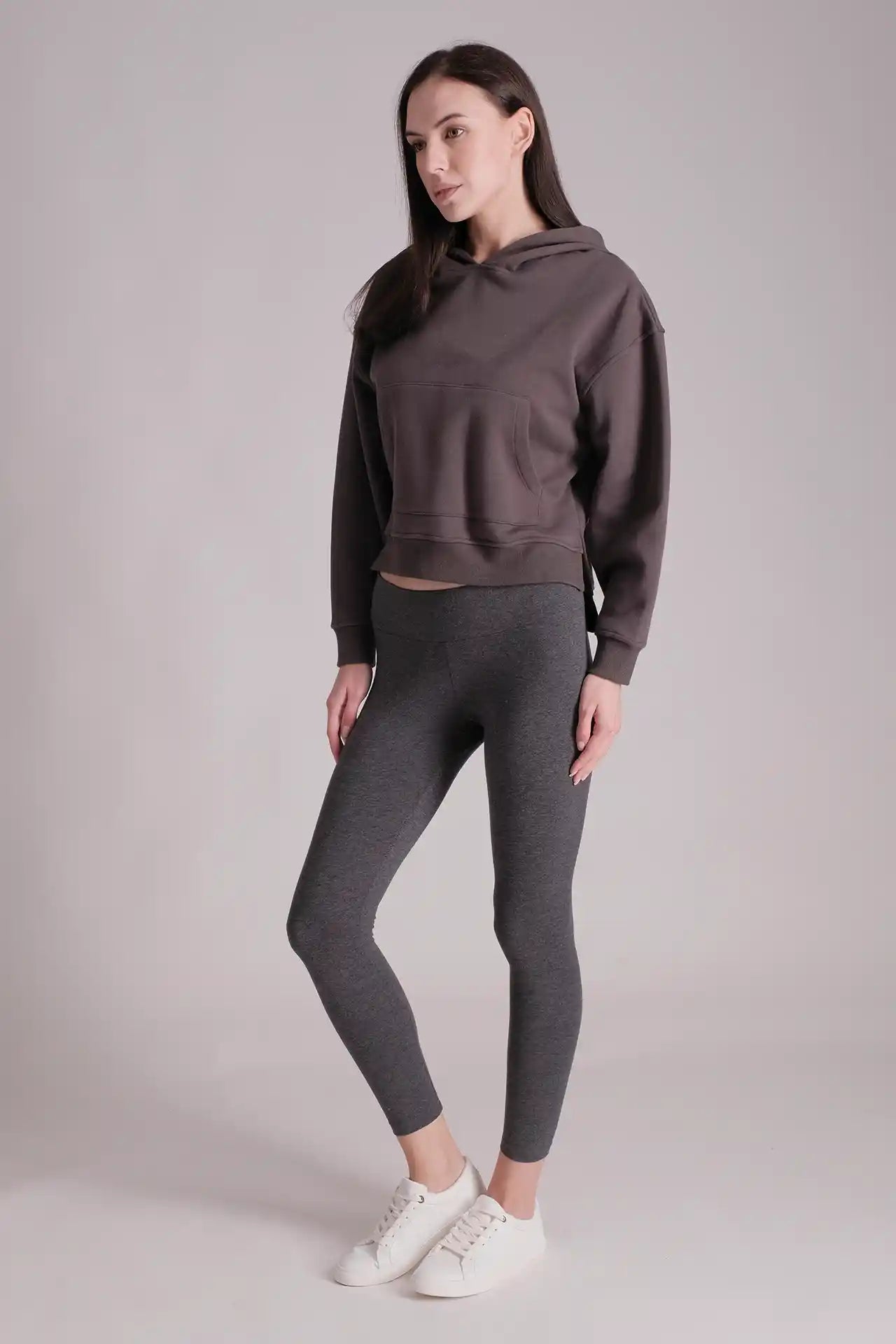 SPWN0277 - Women's Essential Split hem Hoodie