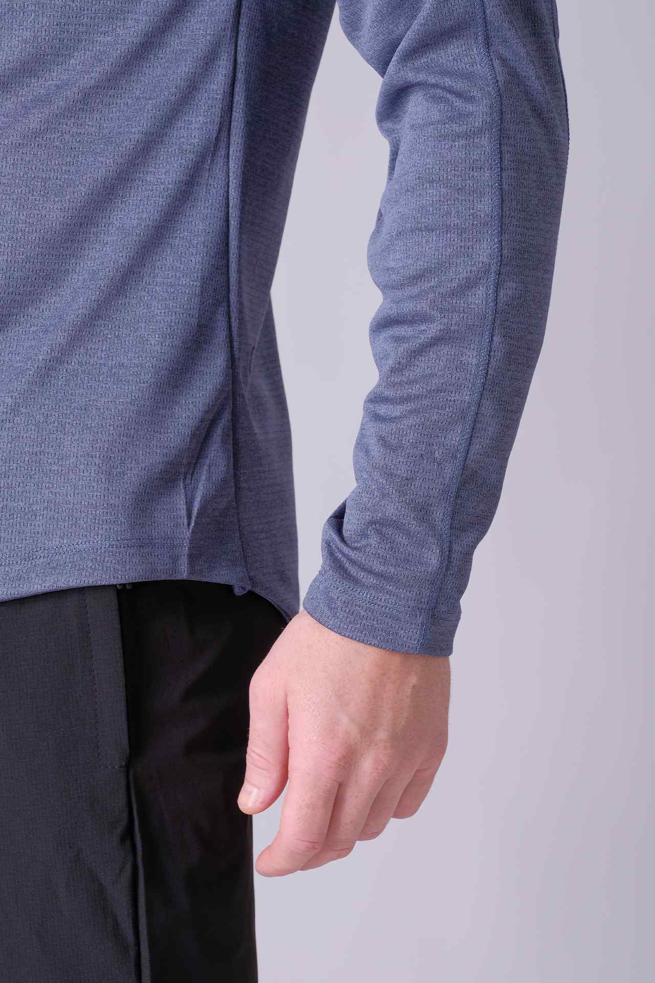 SPN0288 - Anti-UV Heather Jacquard Training Hoodie - Ash Blue