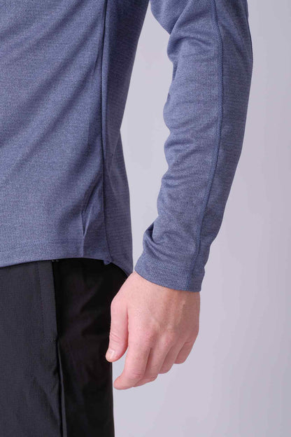 SPN0288 - Anti-UV Heather Jacquard Training Hoodie - Ash Blue