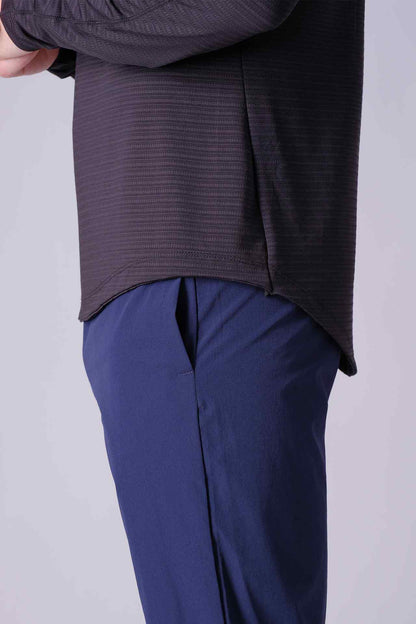 SPN0288 - Stretch Jacquard Stripe Workout Hoodie - Black