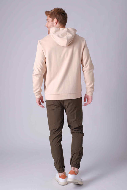 SPN0293 - Essential Soft Interlock Side Pocket Hoodie - Natural