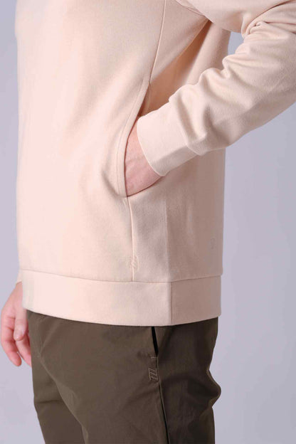 SPN0293 - Essential Soft Interlock Side Pocket Hoodie - Natural
