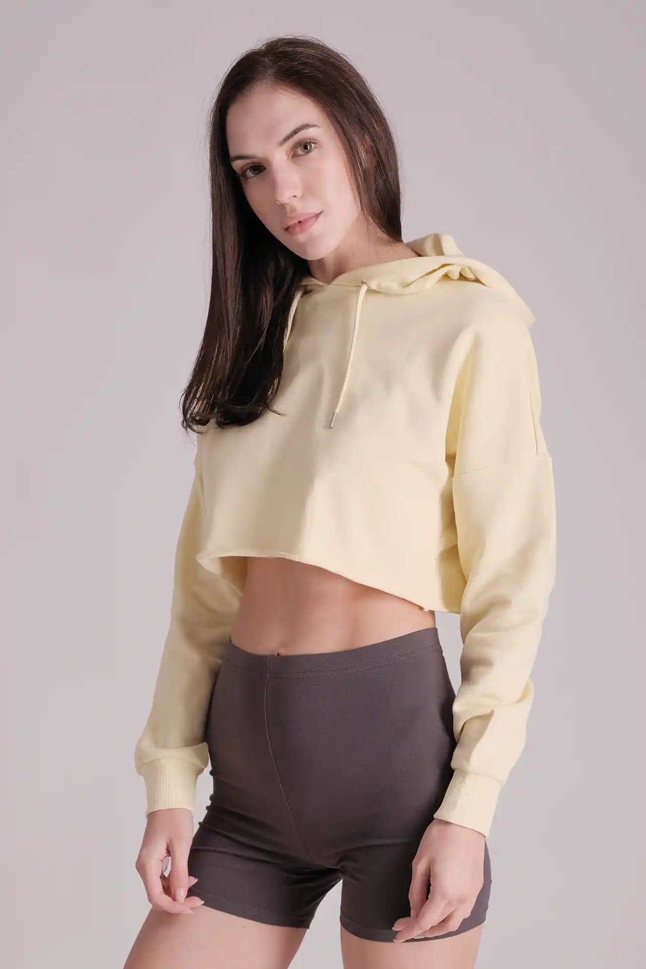 SPWN0296 - Women's Essential Super Crop Hoodie
