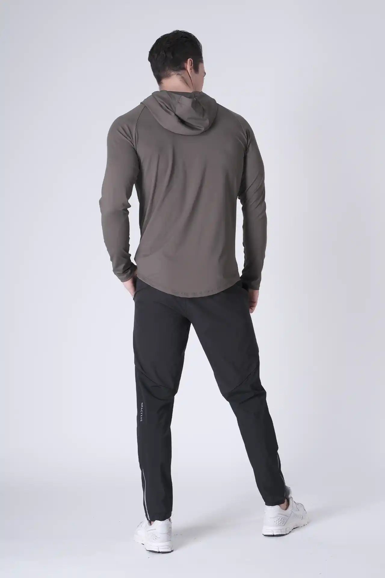 SPN0300 - Ultra Soft Stretch Nylon Interlock Training Hoodie - Army