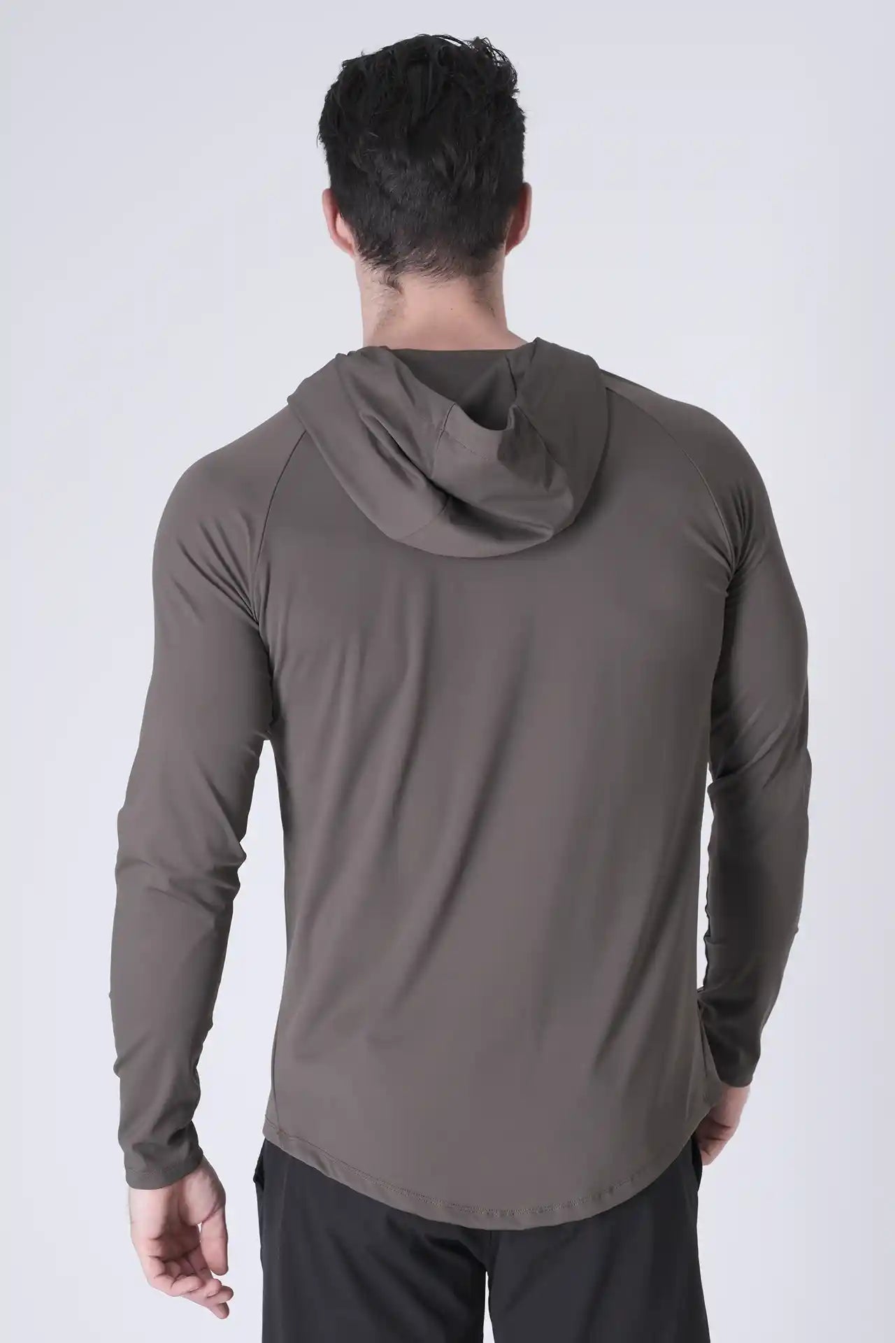 SPN0300 - Ultra Soft Stretch Nylon Interlock Training Hoodie - Army