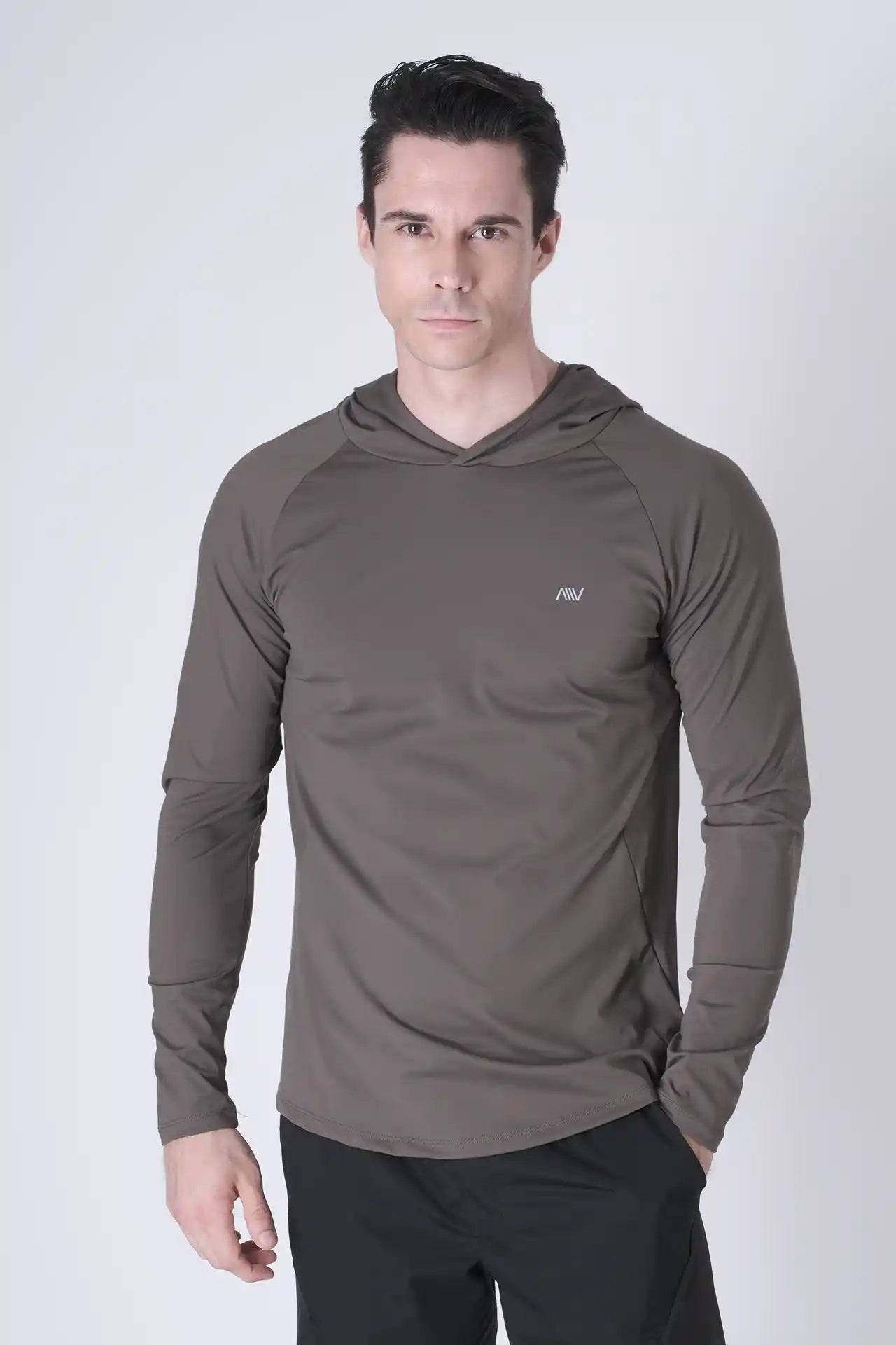 SPN0300 - Ultra Soft Stretch Nylon Interlock Training Hoodie - Army