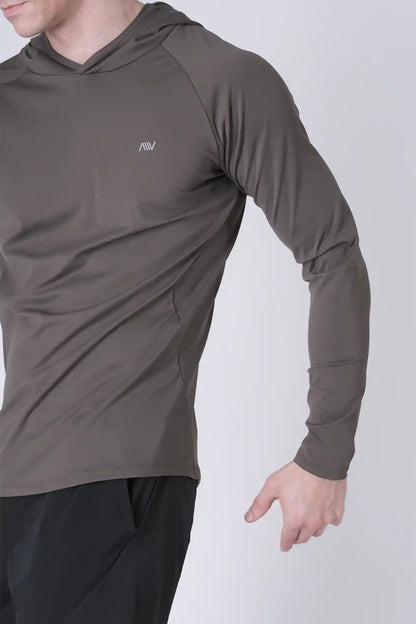 SPN0300 - Ultra Soft Stretch Nylon Interlock Training Hoodie - Army