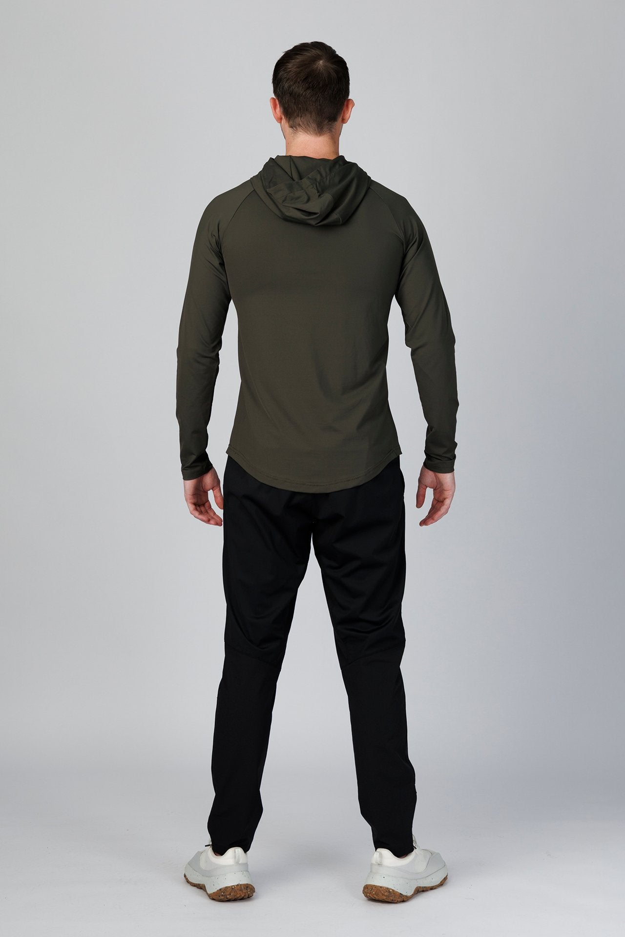 SPN0300 - Ultra Soft Stretch Nylon Interlock Training Hoodie - Dark Army