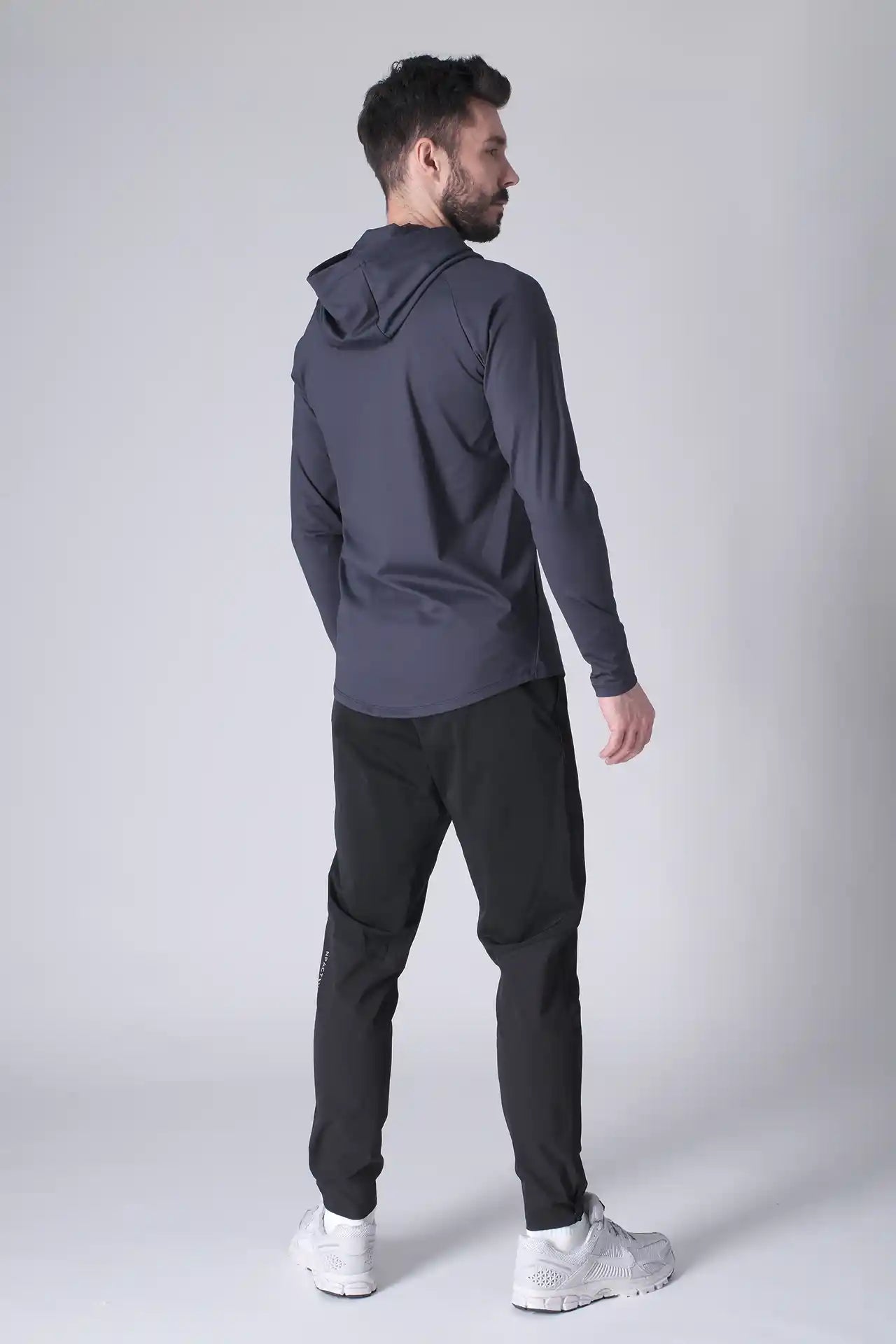 SPN0300 - Ultra Soft Stretch Nylon Interlock Workout Hoodie - Navy