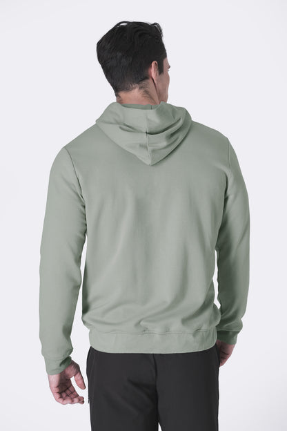 SPN0309 - Ultra Soft Interlock Side Zip Pocket Hoodie - Agave