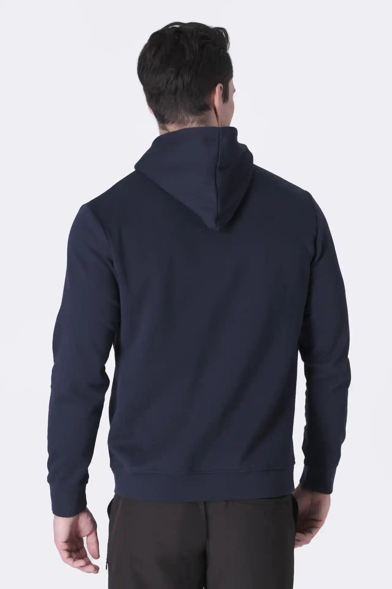 SPN0309 - Ultra Soft Interlock Side Zip Pocket Hoodie - Navy