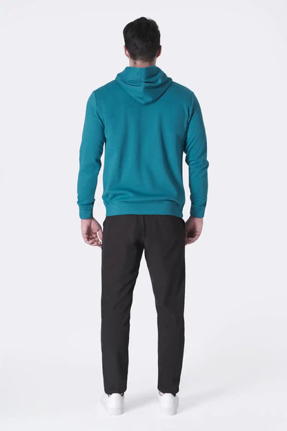 SPN0309 - Ultra Soft Interlock Side Zip Pocket Hoodie - Teal