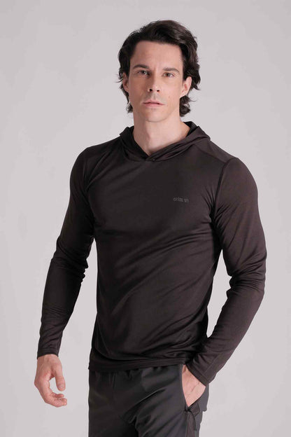 SPN23001 - Permanent Dry Fit Light Weight Active Hoodie - Black