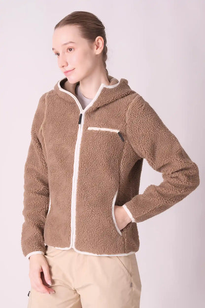 SPWO0050 - Women's Hooded Fleece Jacket - Coca