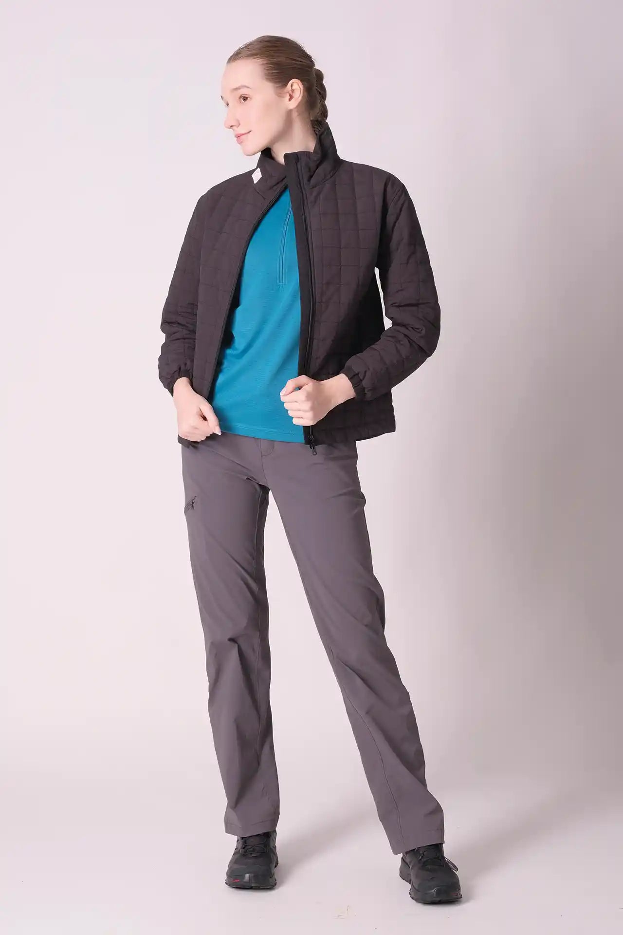 SPWO0079 - Women's High Comfort Quilted Jacket - Black