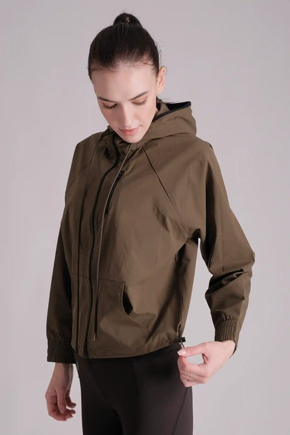 SPWO0088 - Women's Hooded Windbreaker Jacket
