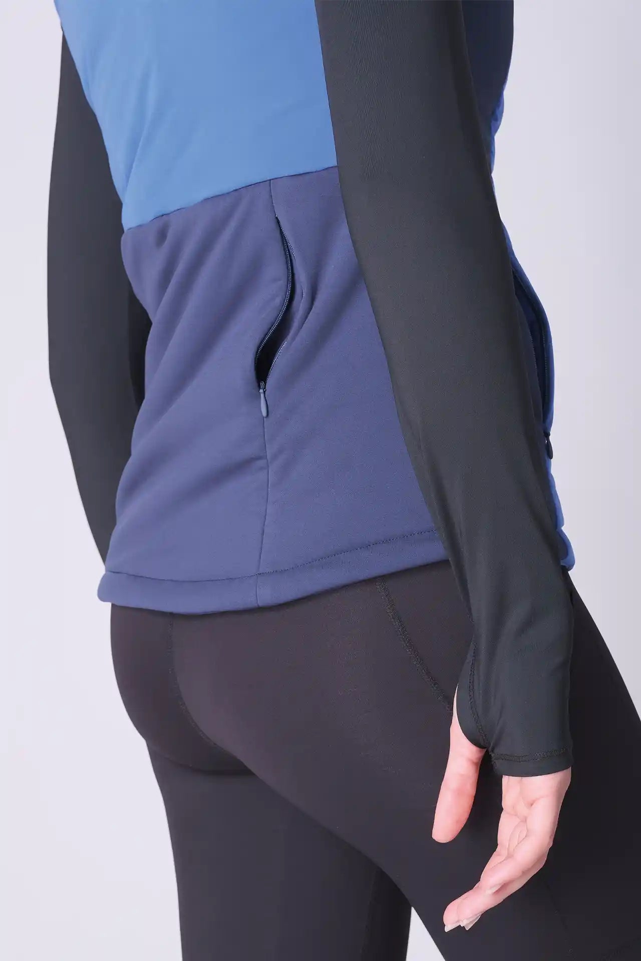 SPWO0122 - Women's Turtleneck Vest Jacket - Cobalt