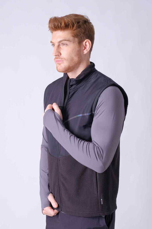 SPO0133 - Sustainable Insulated Fleece Active Vest - Black