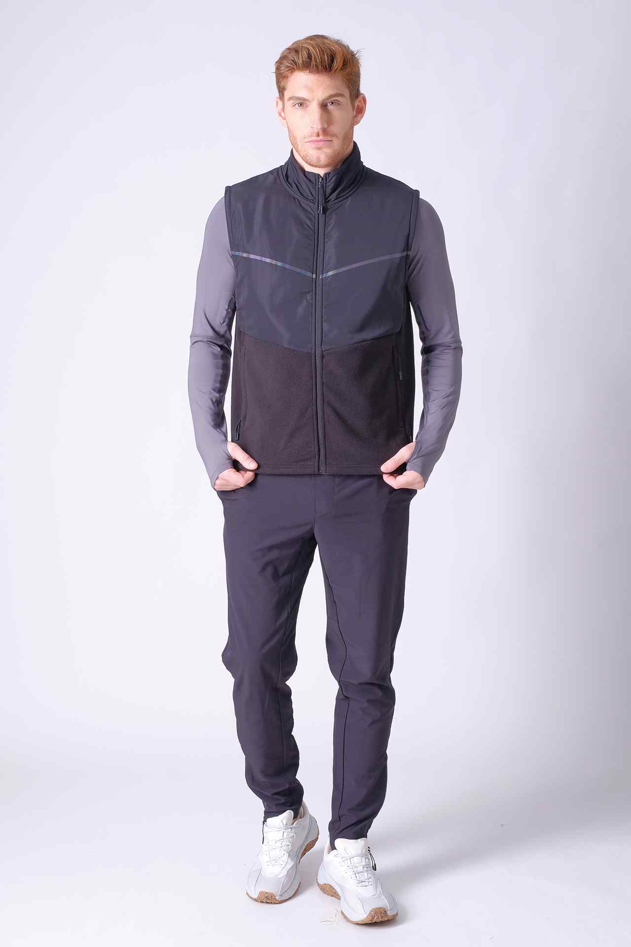 SPO0133 - Sustainable Insulated Fleece Active Vest - Black