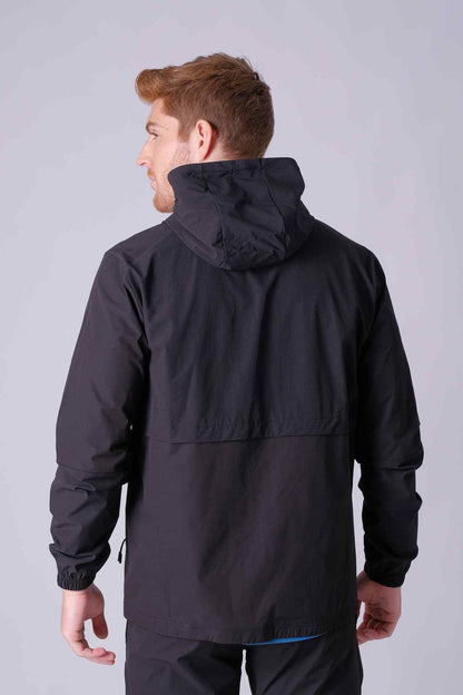 SPO0138 - Lightweight Water Resistant Workout SoftShell Active Jacket - Black