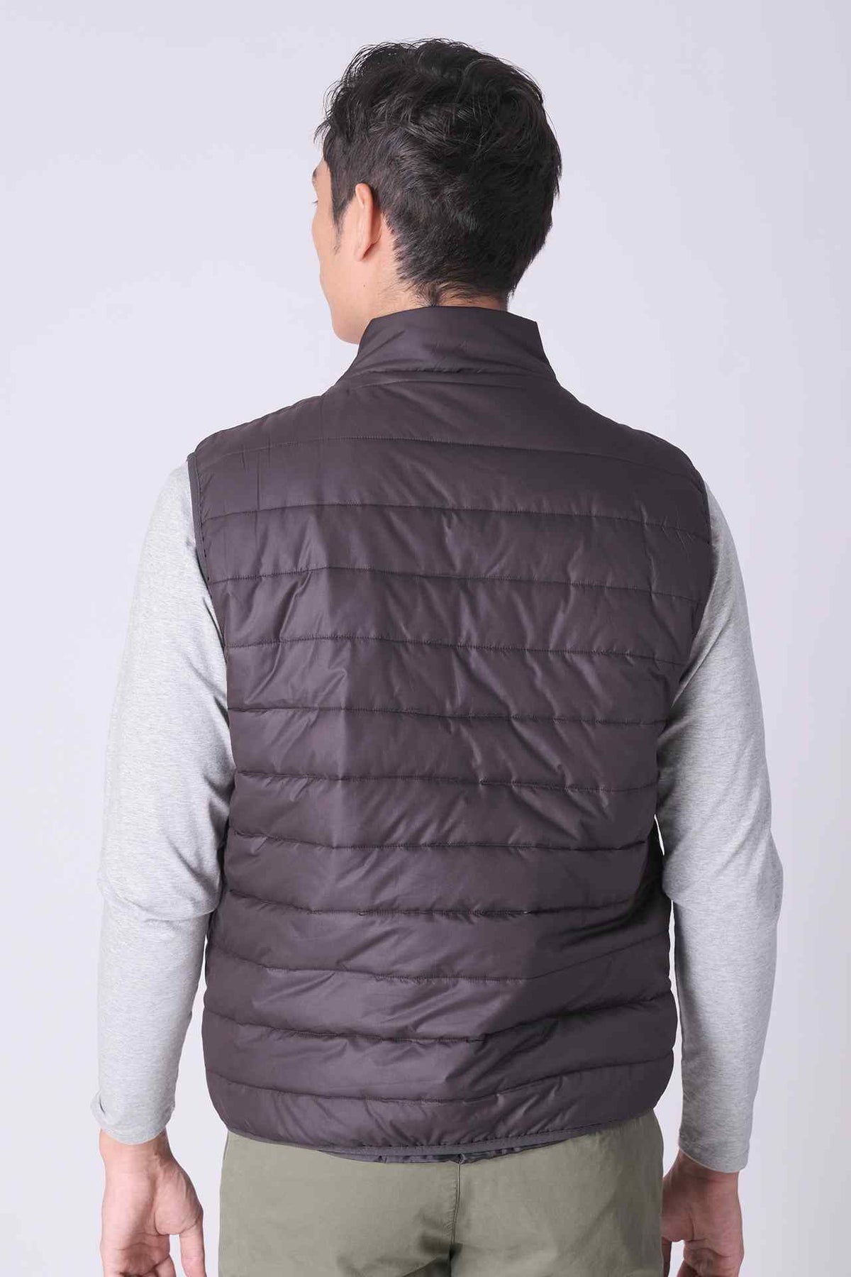 SPO0149 - Sustainable Water-Repellent Essential Mock Neck Puffer Gilet