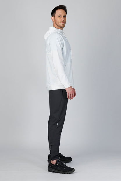 SPO0163 - Lightweight Stretch Nylon Workout Hooded Jacket - White