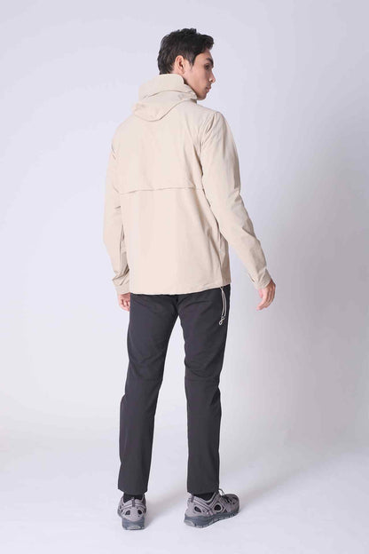 SPO0187 - Water Repellent Stretch Nylon Isthmus Anorak - Khaki