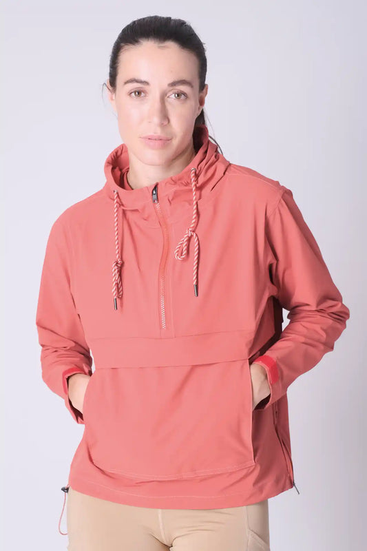 SPWO0188 - Women's Rain Anorak Jacket - Red