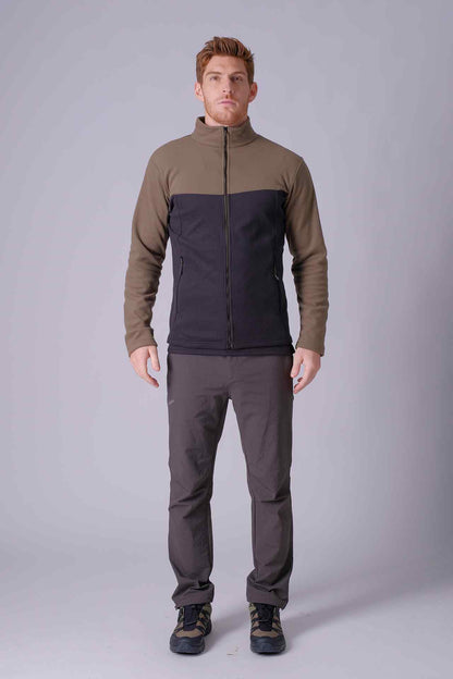 SPO0198 - Sustainable Classic Full Zip Micro Fleece Insulated Jacket - Army/Black
