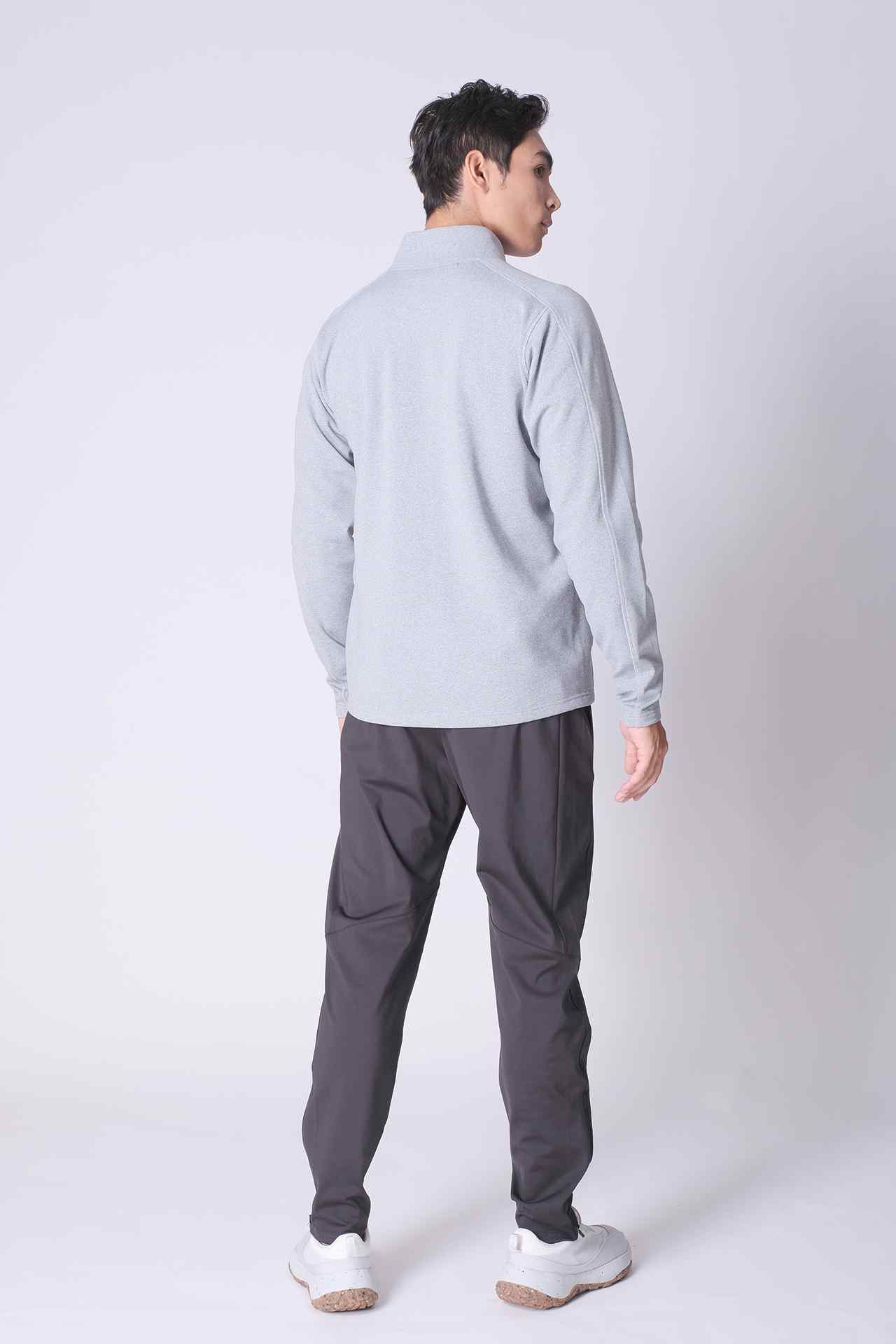 SPO0203 - Thermal Interlock Funnel Neck Stretch Training Jacket - Heather Grey