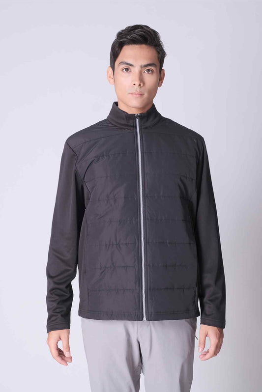 SPO0224 - Sustainable Water Resistant Hybrid Golf Performance Puffer Jacket