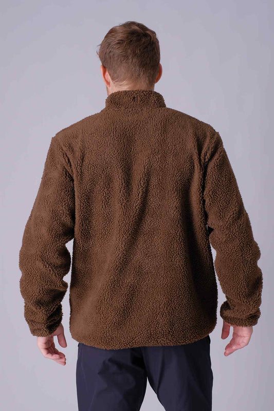 SPO22019 - Sustainable Reversible Boa Fleece Patched Pocket Jacket