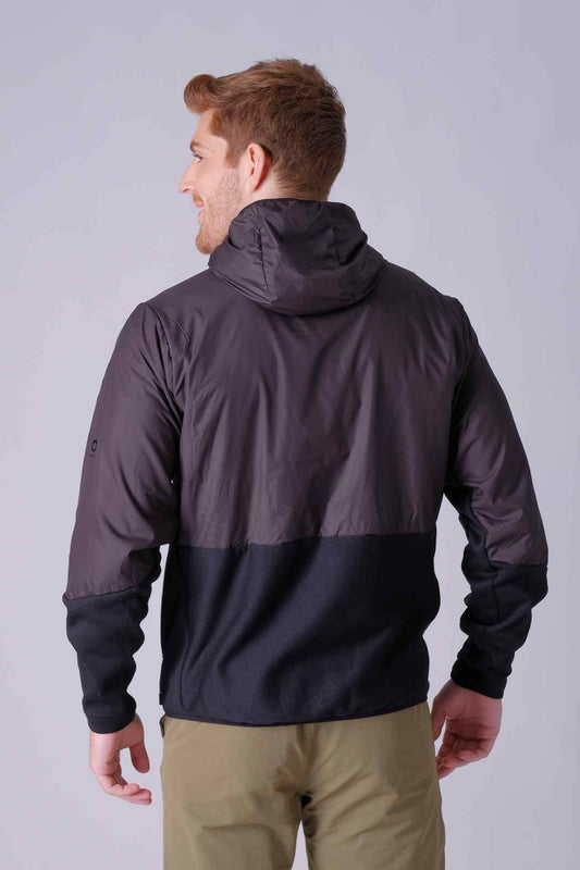 SPO23004 - Sustainable Hybrid Insulated Micro Fleece Hooded Jacket