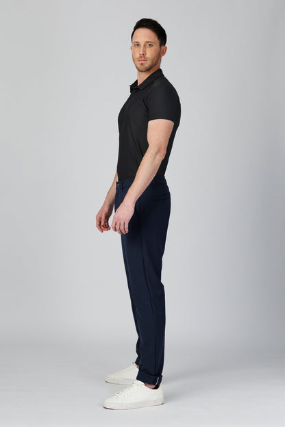 SPP0064 - Quick-Drying Performance Stretch Piqué Golf Polo - Black