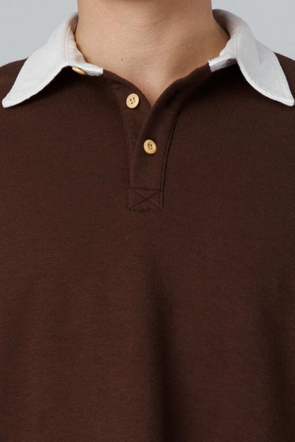 SPP0076 - Relaxed Fit Ultra Soft Pique Interlock Casual Polo - Brown