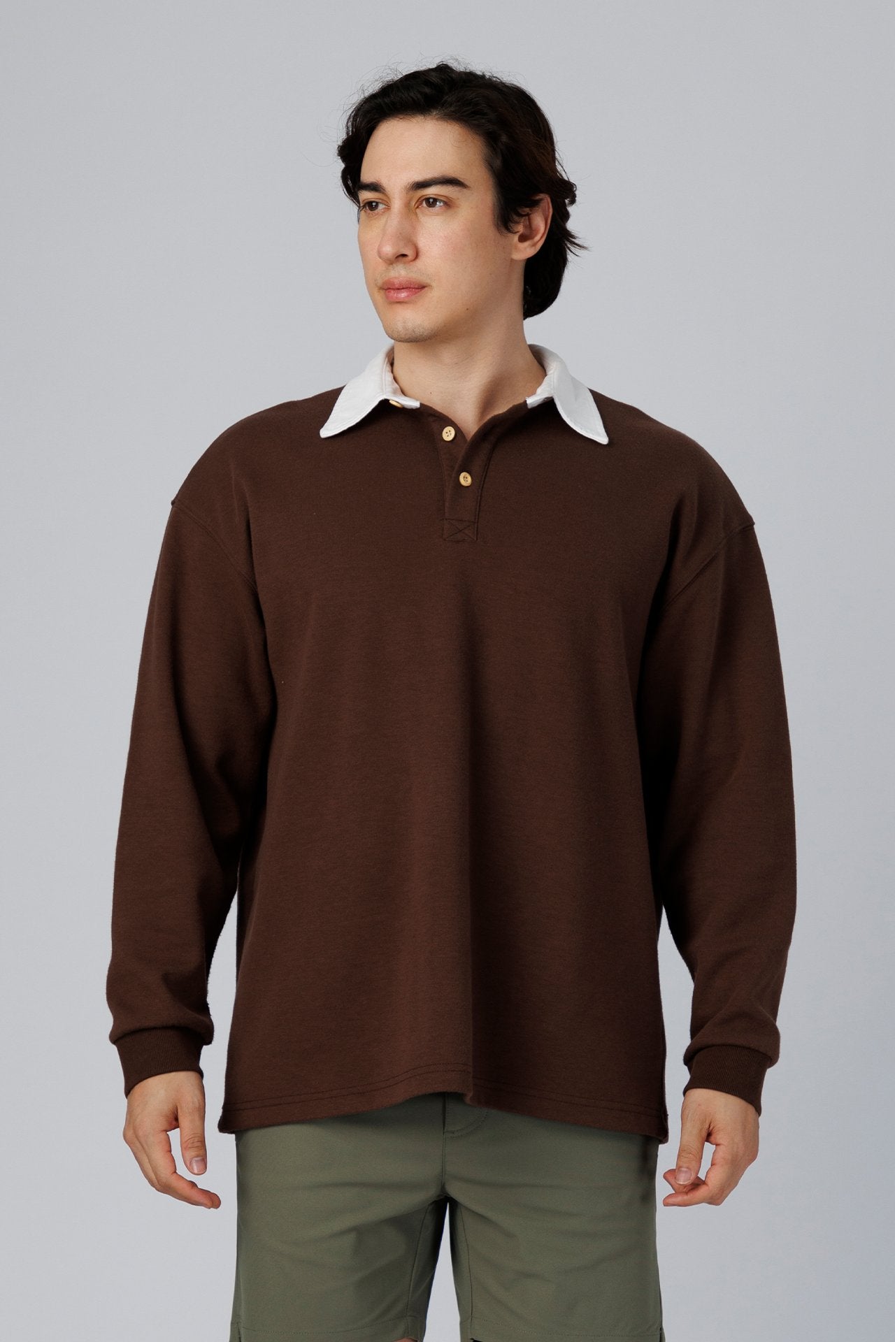 SPP0076 - Relaxed Fit Ultra Soft Pique Interlock Casual Polo - Brown