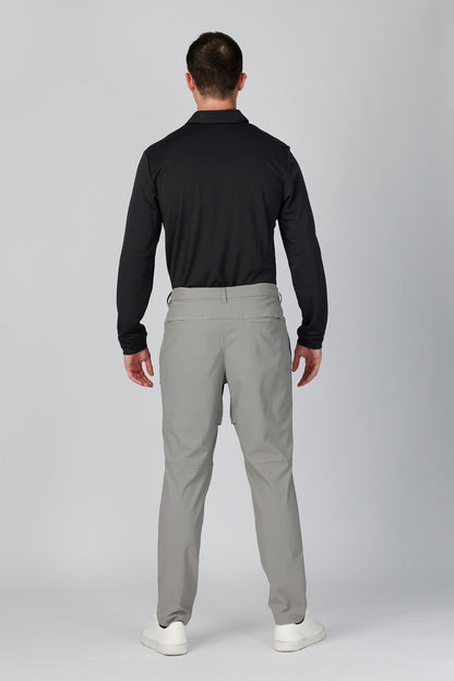 SPP0079 - Quick-Drying Performance Long Sleeve Golf Polo - Black