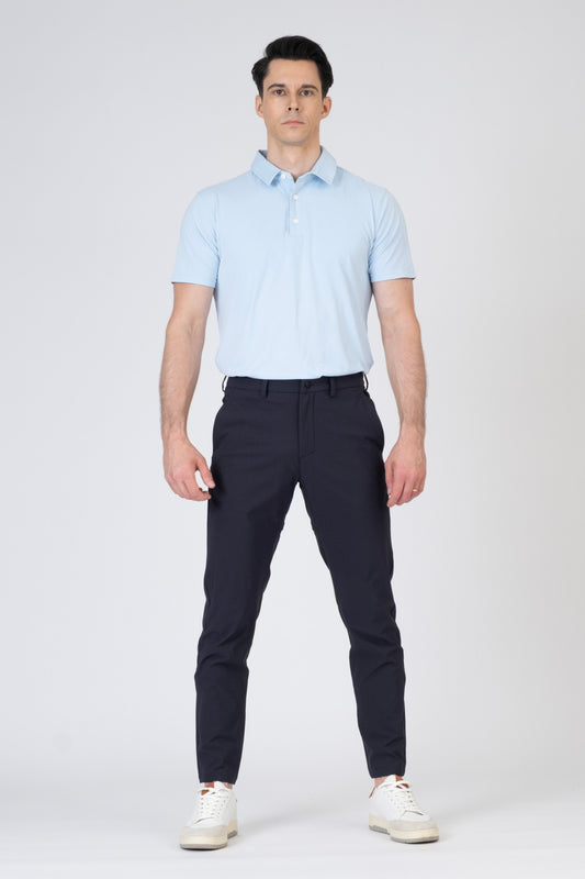 SPP0082 - Ultra Stretch Light Brushed Short Sleeve Polo - Baby Blue