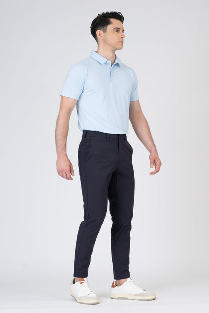 SPP0082 - Ultra Stretch Light Brushed Short Sleeve Polo - Baby Blue