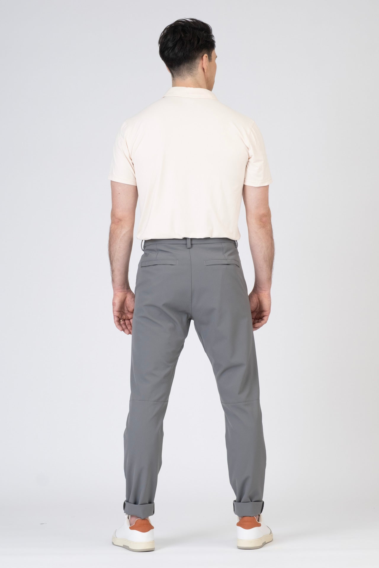 SPP0082 - Ultra Stretch Light Brushed Short Sleeve Polo - Offwhite