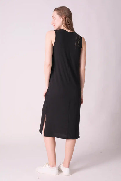SPWQ0024 - Women's Essential Ultra Soft Stretch Vest Dress - Black