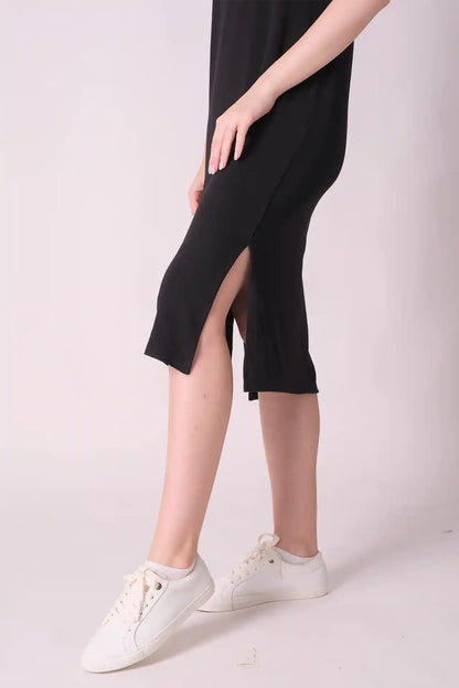 SPWQ0024 - Women's Essential Ultra Soft Stretch Vest Dress - Black