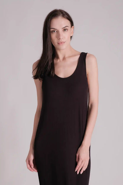 SPWQ0026 - Women's Essential Ultra Soft Vest Dress - Black