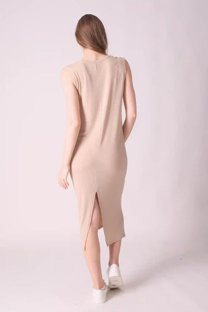 SPWQ0032 - Women's Essential Sleeveless Dress - Coca