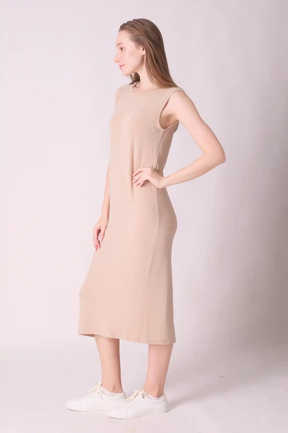 SPWQ0032 - Women's Essential Sleeveless Dress - Coca