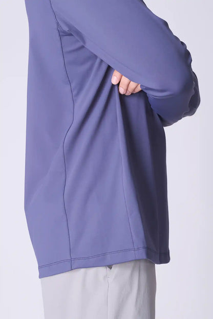 SPR0001 - Lightweight Stretch Interlock Golf Half Zip - Purple